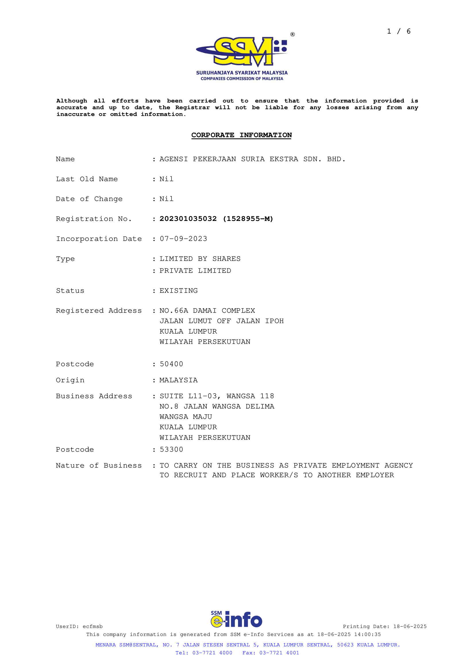 Corporate Information